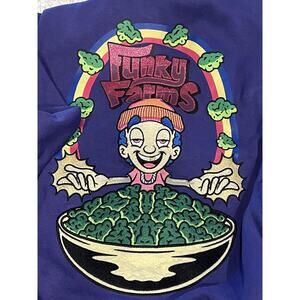 Civilized Funky Farms Sweatshirt Mens Large Crewneck Graphic Embroidered